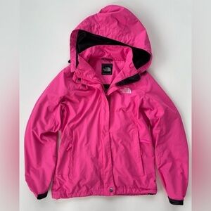 North Face Women's Hot Pink Light Jacket with Hood Size XS